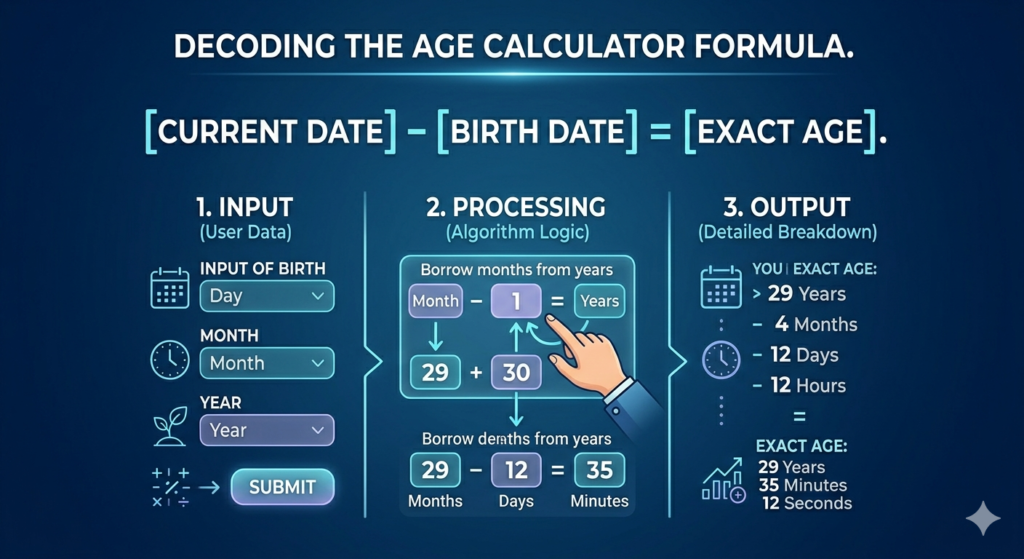 Logical Age Calculator Formula and Mathematical Breakdown